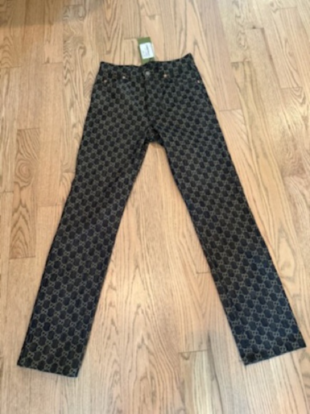 Gucci Authentic Monogram Pattern jeans NEW w tags
